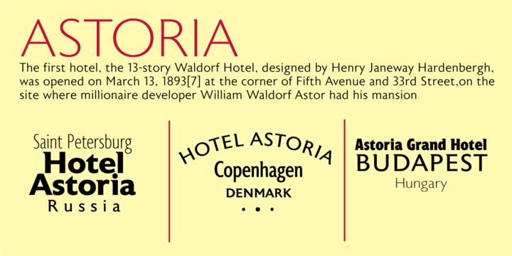 Astoria Family: A Refined Sans Serif for Editorial Design