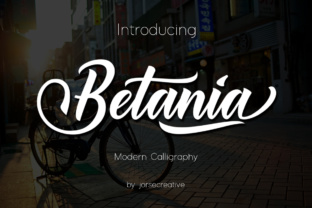 Betania: A Modern Calligraphy Font for Editorial Design