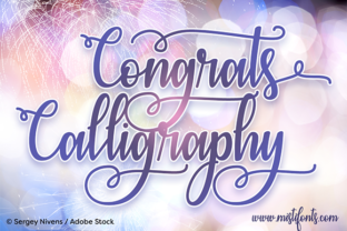 Congrats Calligraphy: A Festive Script Handwritten Font for Branding