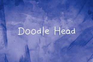 Doodle Head Font for Creative Design