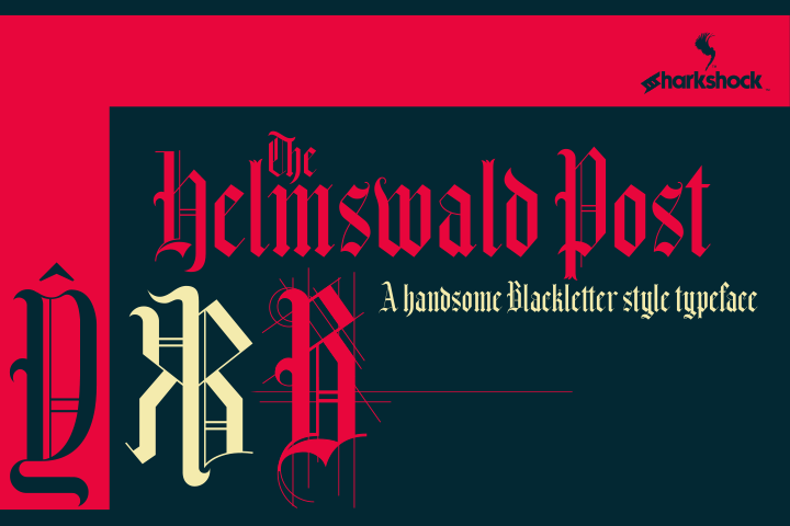 Helmswald Post: A Modern Blackletter Font for Crafters