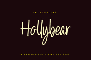 Hollybear Font for Creative Campaigns