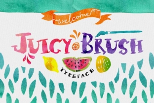 Juicy Brush Font for Elegant Design
