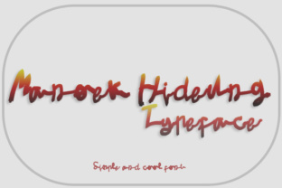 Manoek Hideung Font for Creative Makers