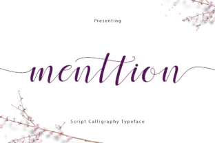 Menttion Script: A Handwritten Typeface for Editorial Elegance