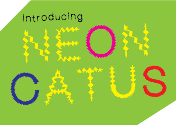 Neon Cactus Font for Bold Design