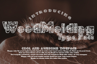 WoodMolding Font for Editorial Design